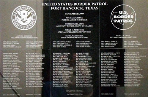 Border Patrol Homeland Security Logo Engraved Granite Tile 